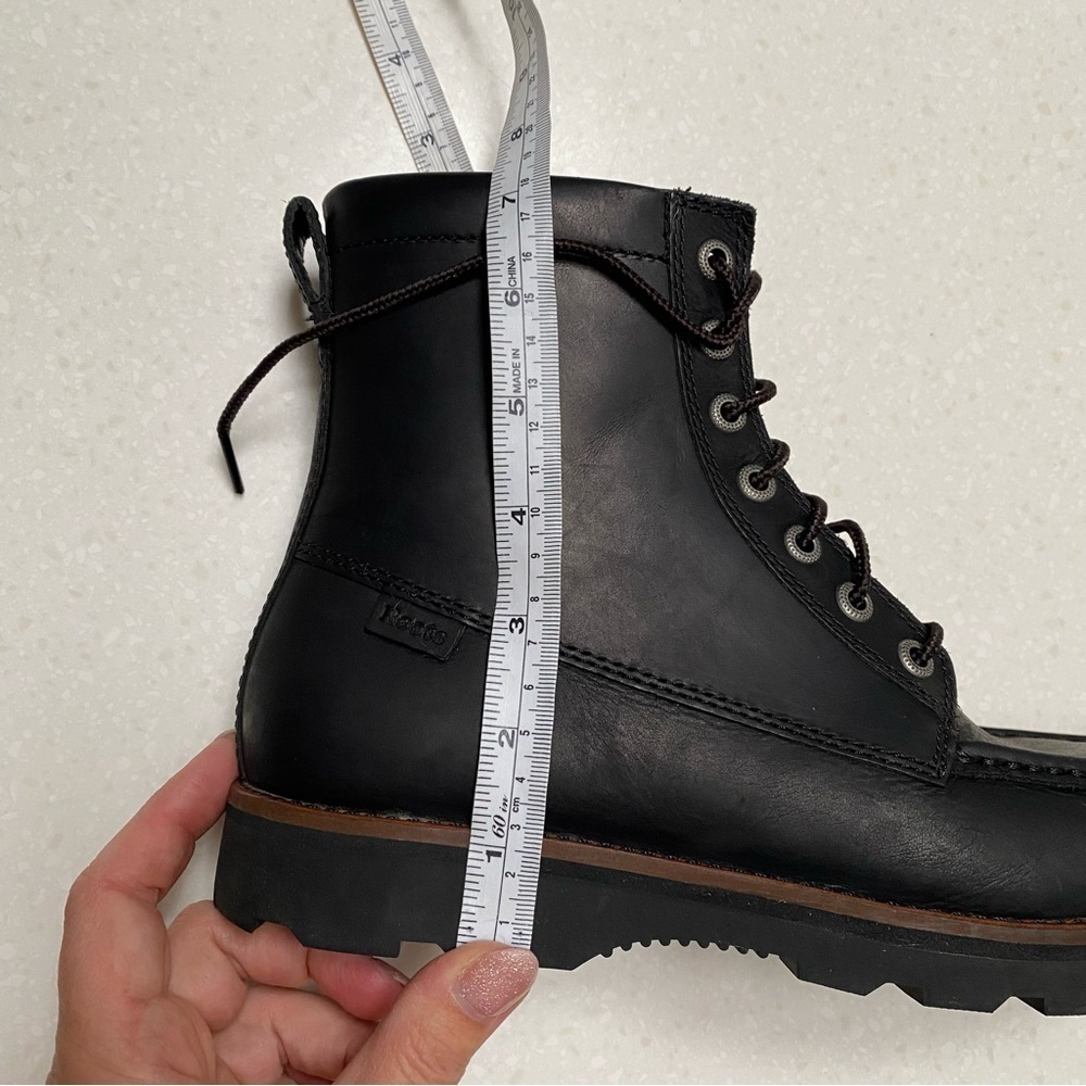 ROOTS leather winter boots w cabin cottage vibe unisex - Picture 14 of 15